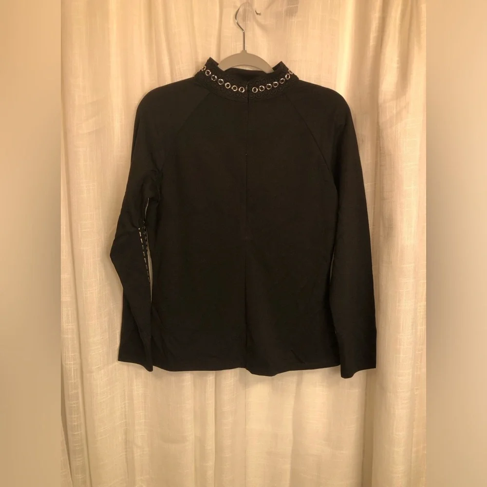 Black Studded Women's Top - Picture 9 of 11